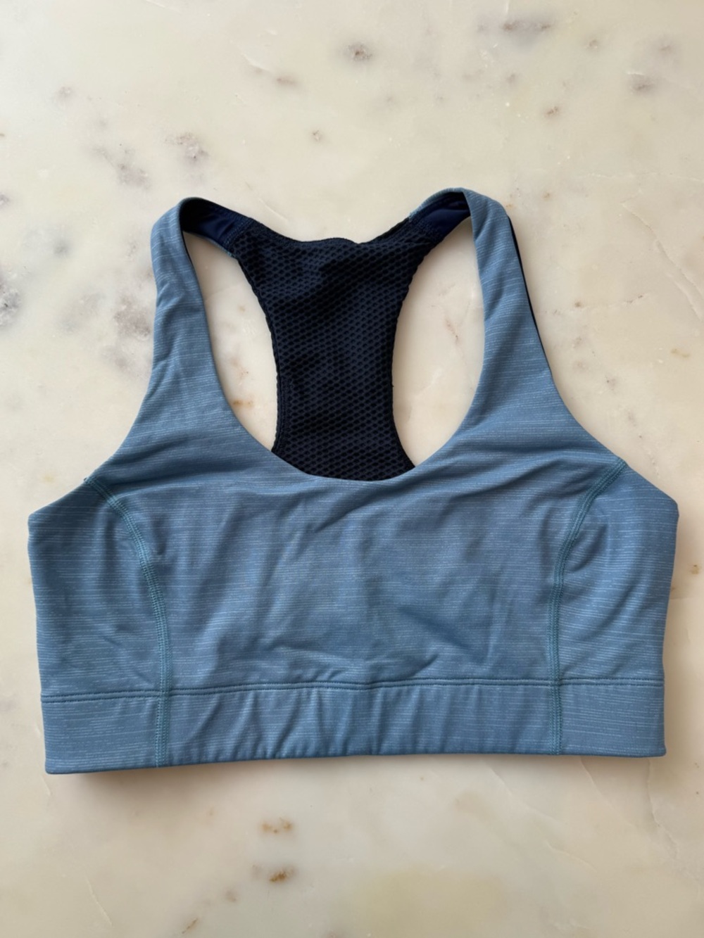 Outdoor Voices Blue Racerback Sports Bra